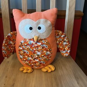 Fall Decor Floral Weighted Owl